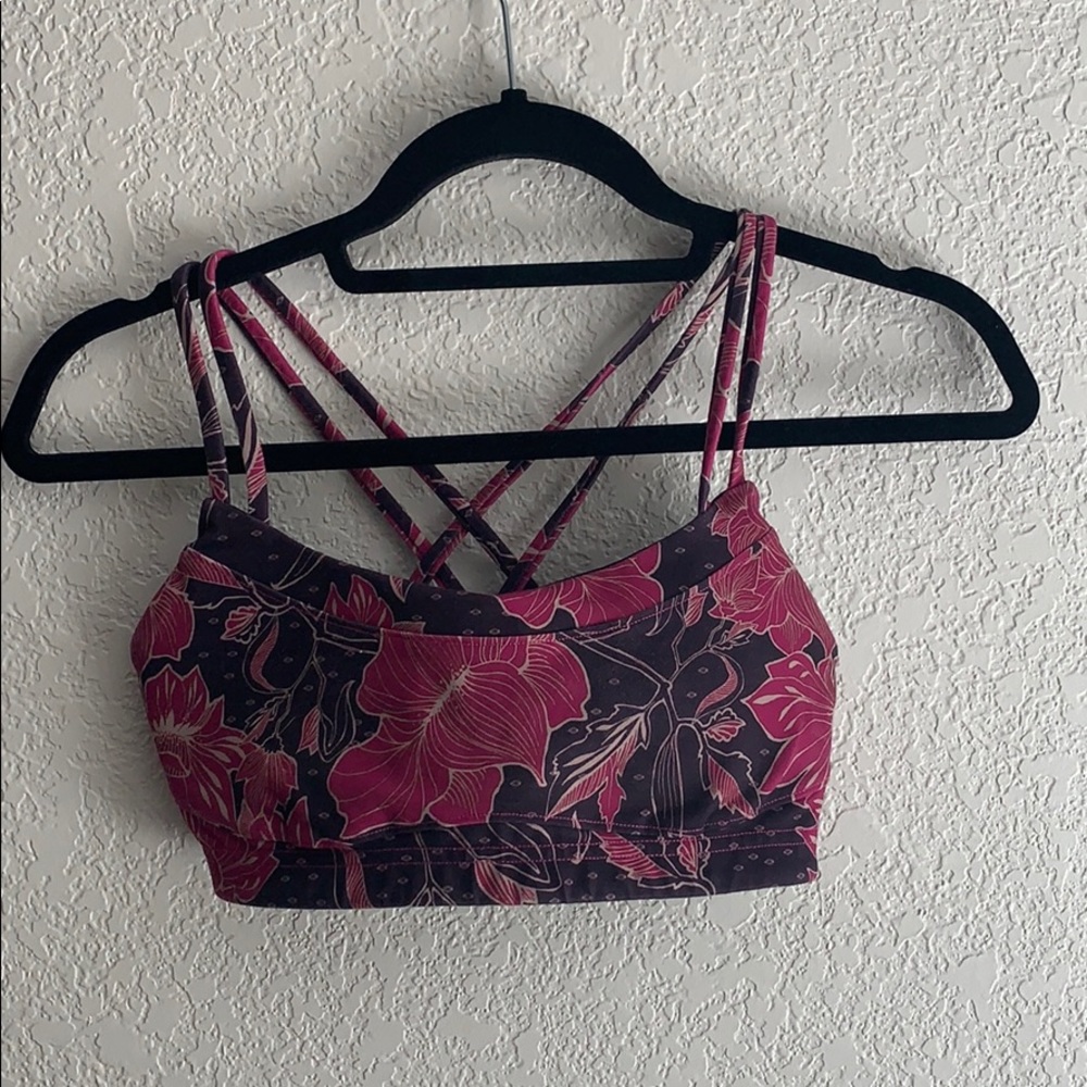 Floral print North Face sports bra